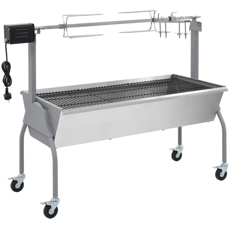 Vidaxl - Rôtissoire pour barbecue électrique Acier inoxydable