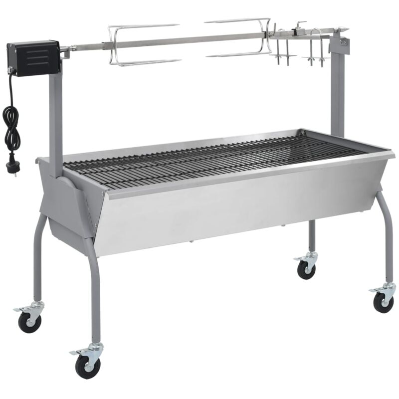 Vidaxl - Rôtissoire pour barbecue électrique Acier inoxydable