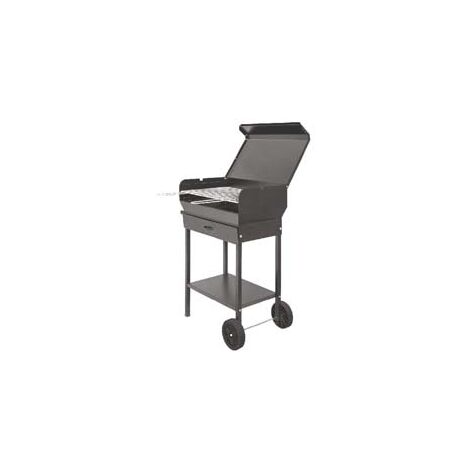 BARBECUE RETTANGOLARE A CARBONELLA DORIANO CON RUOTE  griglia cm.57,5x37    MILLE