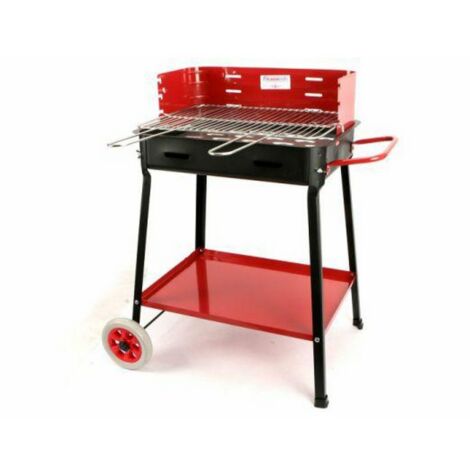 barbecue rettangolare a legna carbone e carbonella per grill