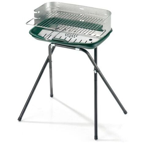 Barbecue rettangolare con griglia 48x34x70 cm ompagrill - ompagrill