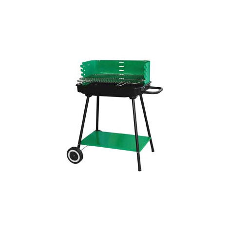 Barbecue Rettangolare Con Ruote "Montana"  - bracere cm.57,5x37,5