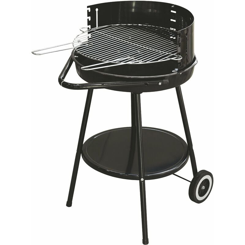 Barbecue rond bbq Palette amovible dans la structure en métal en acier inoxydable avec roues et poignée pour le mouvement Bestbq