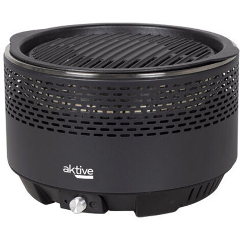 BARBECUE ROND DE TABLE SANS FUMÉE Ø 31 CM NOIR - 63002
