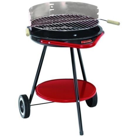 Barbecue Sandrigarden Sg-48 Rond avec Roues Diamètre 48 cm