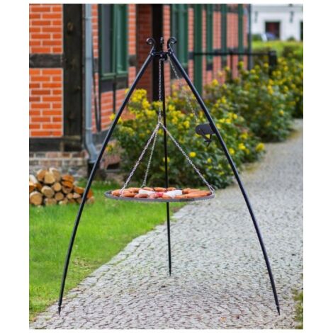 Barbecue sur Trépied DOUA avec grille en acier-60-70-80 -50 cm--