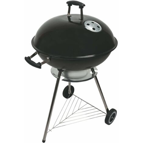 BARBECUE TONDO CON COPERCHIO E RUOTE 73 X 57 X 100 CM