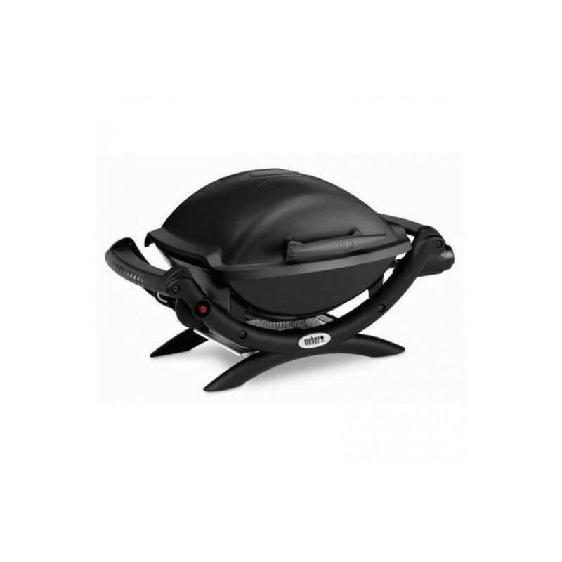 Barbecue a gaz Weber Q1000 avec stand - Grille acier 455x39 cm - Tuyau et détendeur fournis - Noir