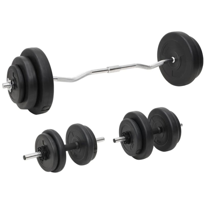 Barbell And Dumbbell With Plates 60 Kg Vidaxl