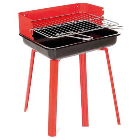 Barbeque Esterno A Carbonella Griglia Estate Campeggio In Acciaio Mod Nebraska