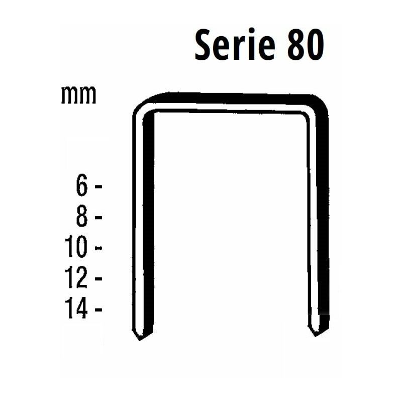 Image of Punti metallici groppini chiodini per serie 80 6 mm - Barbero