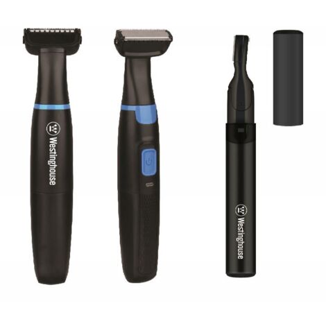 Barbero (usb) + perfilador (pilas) de barba westinghouse - set +9 accesorios