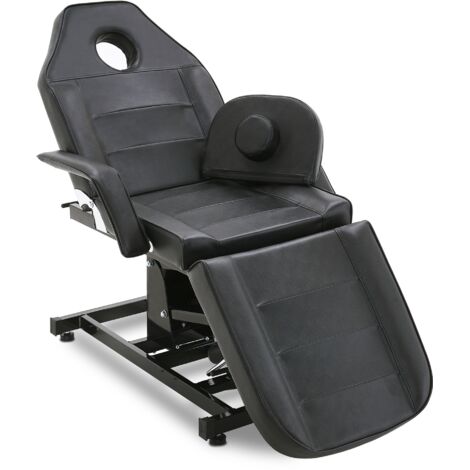 Barberpub Elektrische Tattoo Liege Massageliege, Kosmetikliege Set, Therapieliege Schönheitsausrüstung klappbar & höhenverstellbar, 0100 (Schwarz)