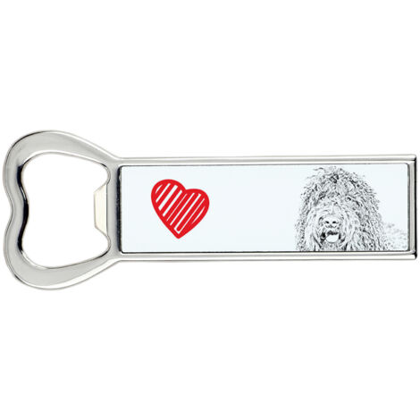 Barbet, chien d'eau français - Décapsuleur avec chien, ouvre-bouteille personnalisé, cadeau unique pour homme par Art-Dog