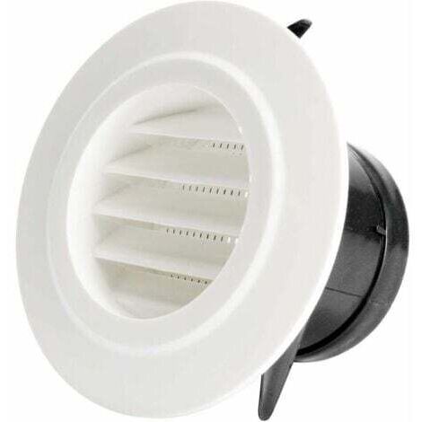 Barboteur 75mm avec grille de protection - ABS, sortie d'air pour système d'air neuf intérieur (ø75mm)