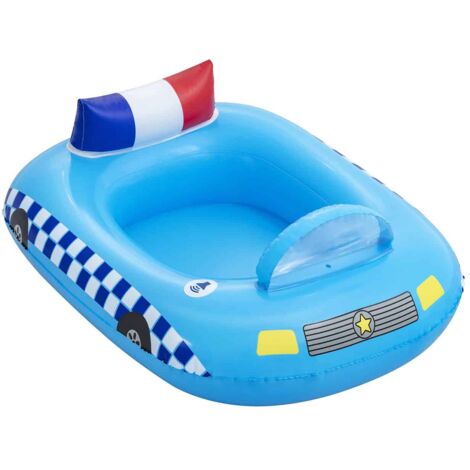 Barca Hinchable Coche de Policía Bestway 88X66X32 cm con Sonido de Sirena Policia Mayores de 3 Años