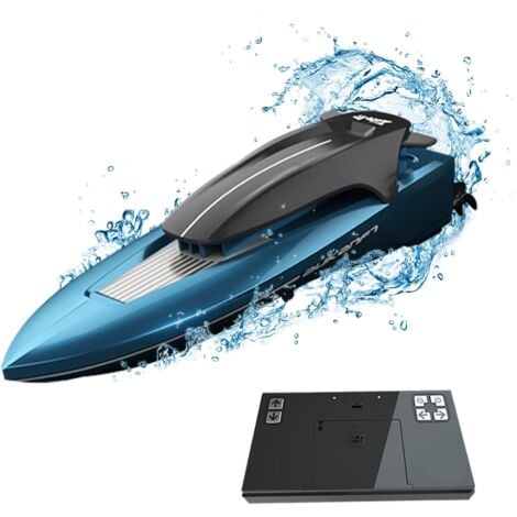 RAPANDA Barca telecomandata per bambini, per ragazzi e ragazze, Barca giocattolo per piscine, laghi, giochi d'acqua con 2,4 GHz, impermeabile per tutto il corpo, batteria ricaricabile, tempo di gioco prolunga