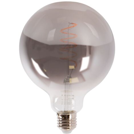Barcelona Led – Ampoule filament décorative E27 G125 4W – Teinte fumée – 100 lumens – Angle d'ouverture 360° – Pour lampes de table vintage