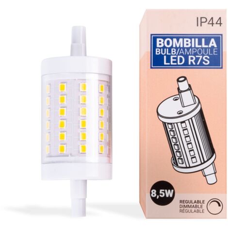 Barcelona Led – Ampoule LED R7S 78mm dimmable 1100lm 8,5W blanc neutre – Indice de protection IP44 – Durée de vie 25 000 heures