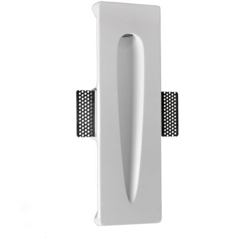 Barcelona Led – Applique murale LED encastrable en plâtre 1W – Luminosité 80 lumens – Blanc chaud 2700K – Angle d'ouverture 38°