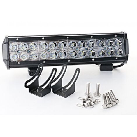 Barcelona Led – Barre LED 4x4 tout-terrain 72W 6000K – 5000 lumens – IP67 étanche – 10-40V DC – Montage rapide sur véhicules