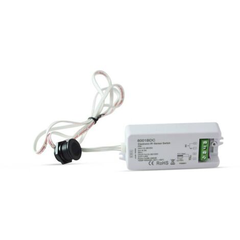 Barcelona Led – Interrupteur IR avec détecteur de mouvement encastrable – Détection 1-6 cm – IP20 pour espaces confinés – Installation facile - 12-36V