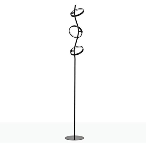 Barcelona Led – Lampadaire LED en aluminium 15W – Lumière blanc chaud 3000K – 1425 lumens – Dimmable – Design moderne noir