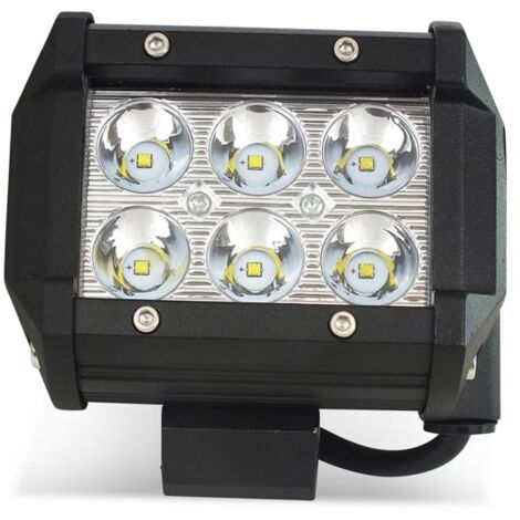 Barcelona Led – Phare LED 4x4 tout terrain 18W – 1500 lumens lumière blanche froide 6000K – Angle d’ouverture 30º – Boîtier aluminium IP67 - 10-40V