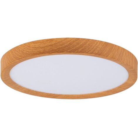 Barcelona Led – Plafonnier LED rond CCT 18W – IP40 – Lumière réglable 3000K/4000K/6500K – Design moderne en bois – Installation facile