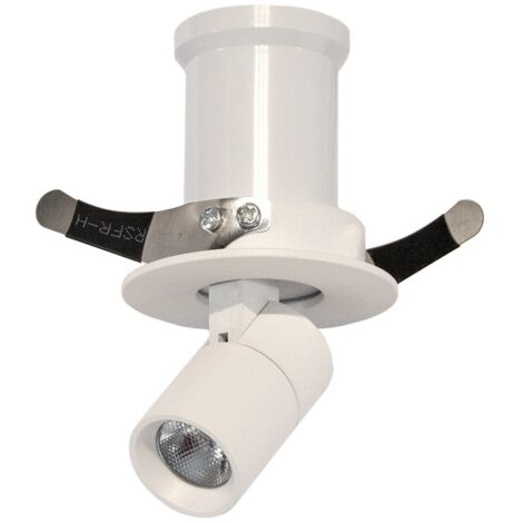 Barcelona Led – Plafonnier spot encastrable 3W orientable – Chip CREE – Blanc chaud 2700K – Installation facile Ø50mm – IP20 pour espaces intérieurs
