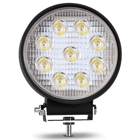 Barcelona Led – Projecteur LED 27W 1620 lm – Lumière blanche froide 6000K – Indice de protection IP67 – Angle d’ouverture 60º – Pour terrains accidentés - 10-60V