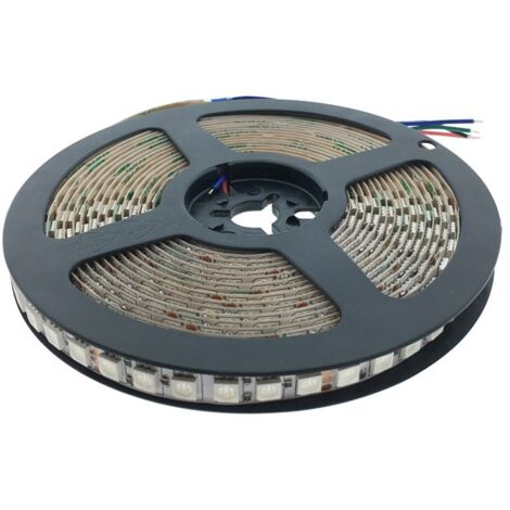 Barcelona Led – Ruban LED RGB 24V DC 100W 10mm IP20 – Flexible 5 mètres pour décoration intérieure – SMD5050 avec autocollant puissant