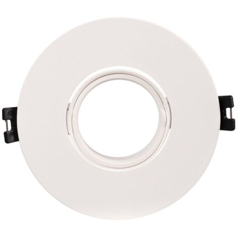 Barcelona Led – Spot encastrable rond orientable GU10 MR16 – Coupe Ø75 mm – IP20 pour intérieur – Installation facile à ressort – Polycarbonate durable