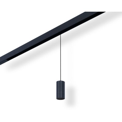 Barcelona Led – Spot suspendu LED sur rail magnétique 48V – 5W dimmable DALI-2 – Couleur réglable 2700K à 6000K – Noir – Angle d'ouverture 36°