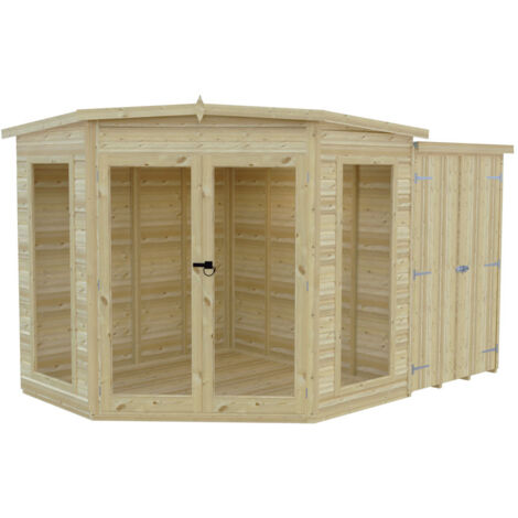 Barclay 7 x 11 Feet with Side Shed - L119 x W205 x H190.3 cm