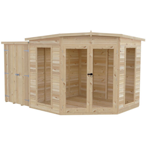 Barclay 8 x 12 Feet with Side Shed - L119 x W224.8 x H190.2 cm