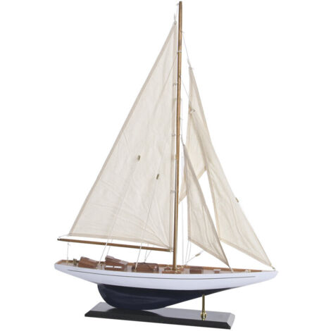 Barco Madera 60X11,5X83 Azul Marino