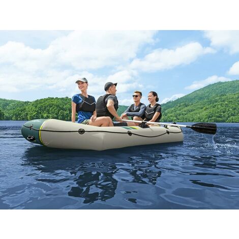 Kayak Hinchable 2 Personas De Pvc Acero 330x105x50 Cm-outsunny