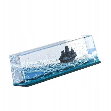 BARCO PIRATA DECORATIVO DE ACRÍLICO, DECORACIÓN DE PERLA A LA DERROTA, REGALO