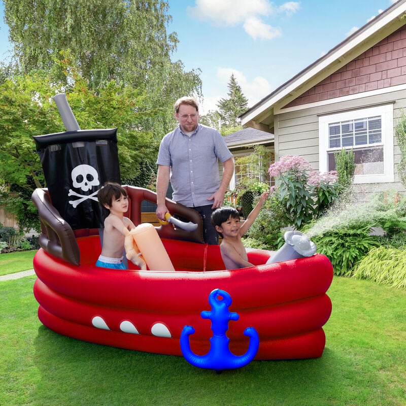 

Barco pirata Parque infantil inflable al aire libre Red Garden Teamson Kids TK-48272R-UK/EU