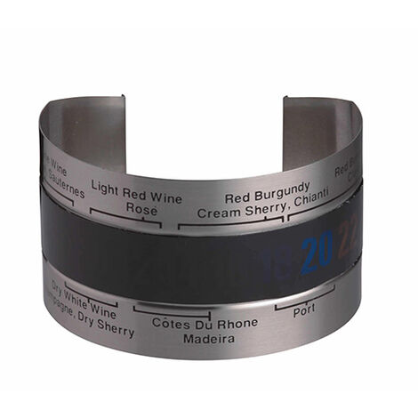 BarCraft Wine Bottle Thermometer Sleeve
