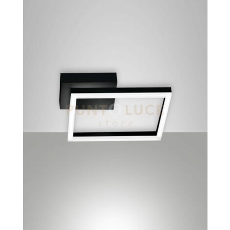 BARD APPLIQUE NERA 1 LUCE a LED 3000K - 22W - 2160 lm DIMMERABILE C/ACCESS.