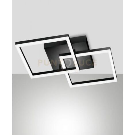 BARD APPLIQUE NERA 2 LUCI A LED 3000K - 39W - 3880 lm DIMMERABILE  C/ACC.