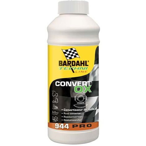 Bardahl – Convertisseur de rouille primaire pour métal – 1 litre – Stoppe la corrosion sur surfaces ferreuses – Application facile au pinceau