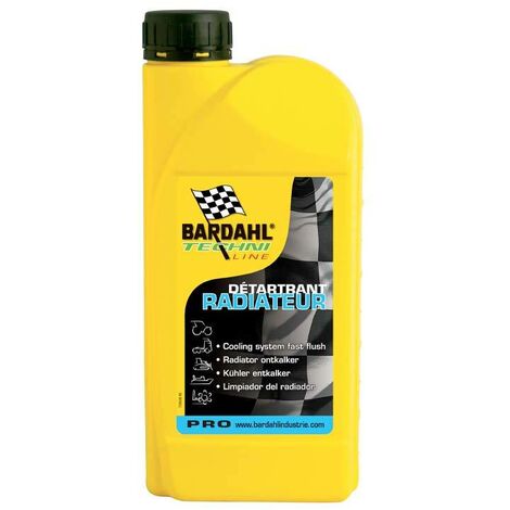 Bardahl – Détartrant radiateur 1 litre – Inoffensif pour joints et métaux – Nettoyage intégral circuit de refroidissement – Circulation optimale