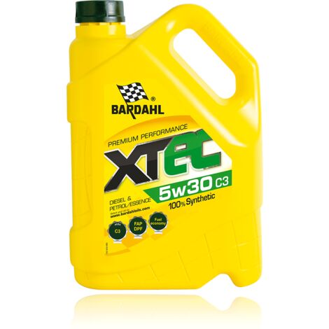 Bardahl – Huile moteur 5W30 100% synthèse C3 – 5L pour performance moteur optimale – Protection avancée contre l'usure – Compatible avec moteurs diesel