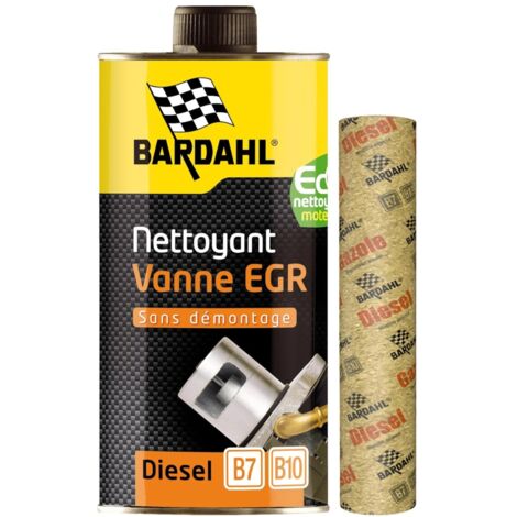 Bardahl – Nettoyant vanne EGR diesel 1L – Élimine gommes et suies – Application sans démontage – Additif pour circuit de refroidissement