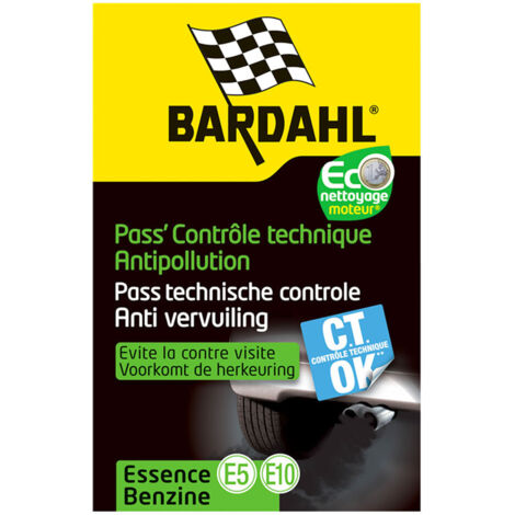 BARDAHL pass contrôle technique essence: nettoyant injecteurs stop fumées