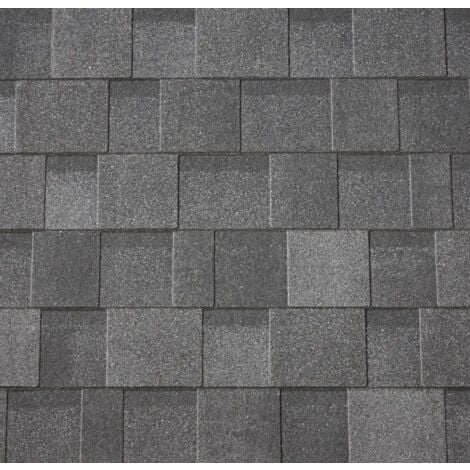 PGH Bardeaux asymétriques Premium noir-anthracite 3m²