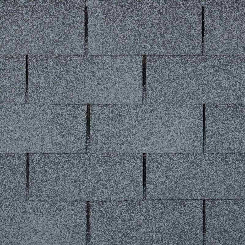 Bardeaux bitumineux trio, couleur gris - bitume toiture 3 m2 Timbela t-grey